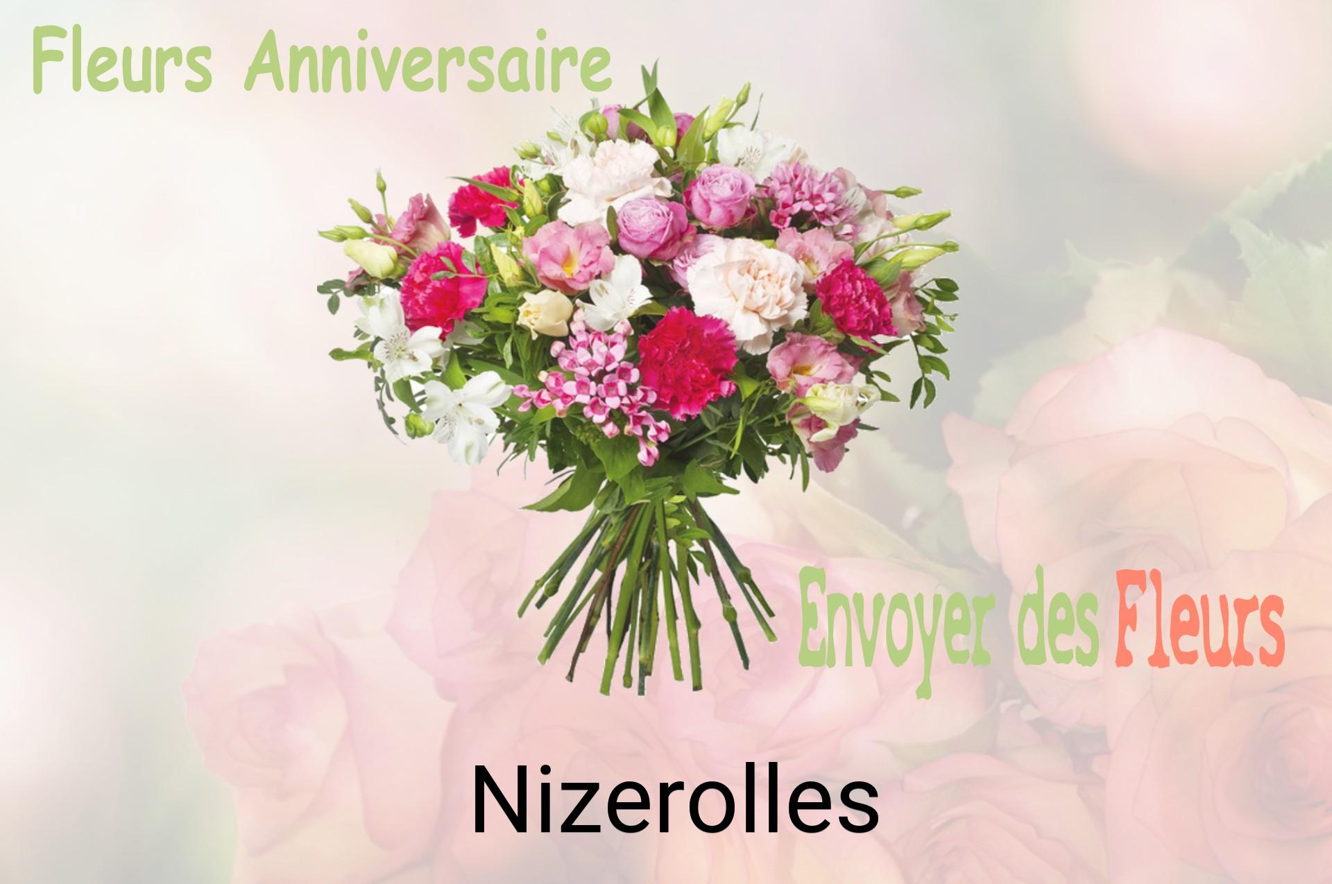 Bouquet de fleurs d’anniversaire livré à Nizerolles