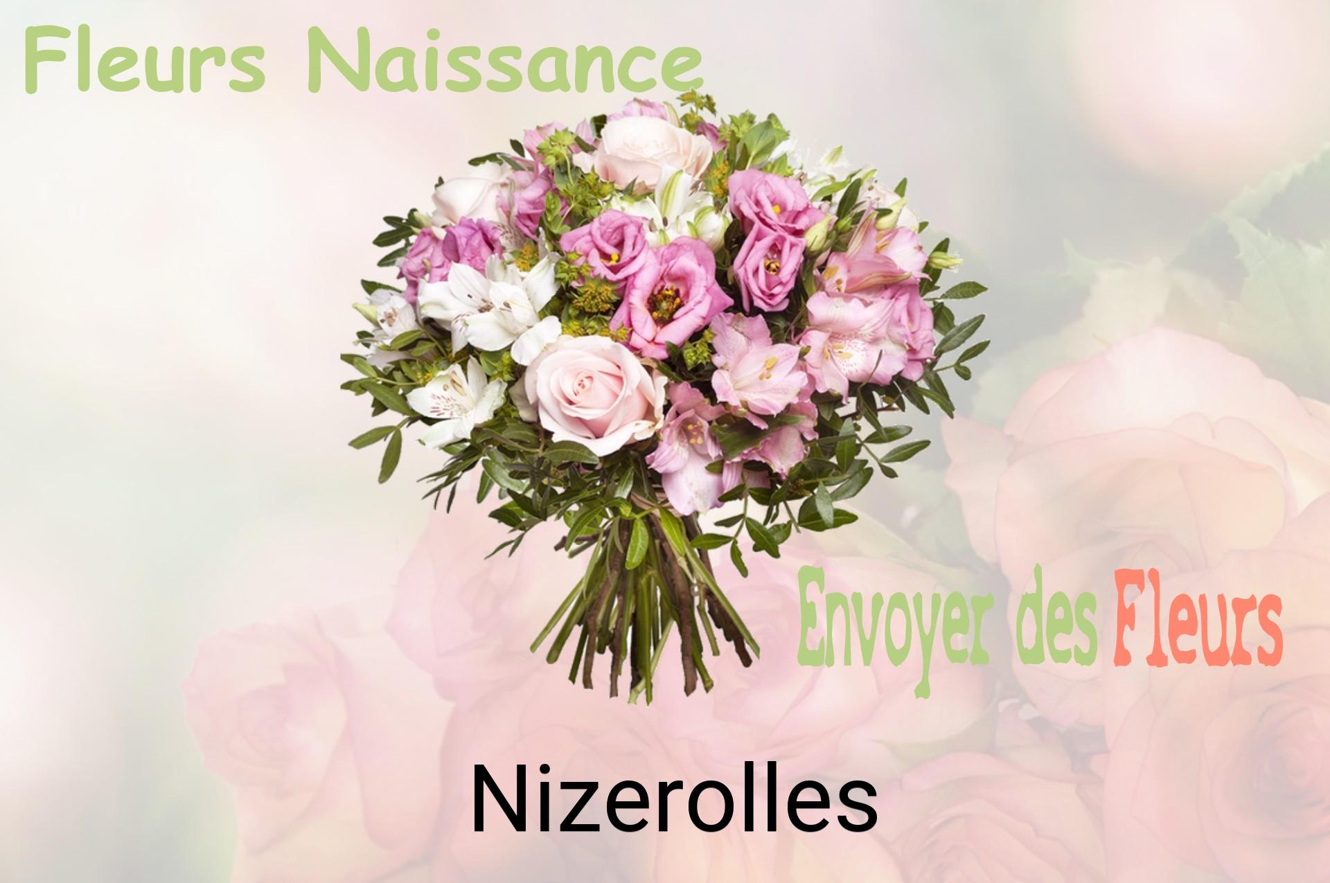Bouquet de fleurs de naissance livré à Nizerolles